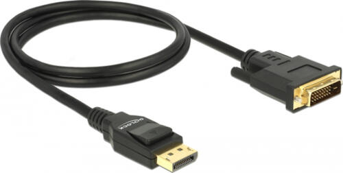 DeLOCK 85312 Videokabel-Adapter 1 m DisplayPort DVI-D Schwarz