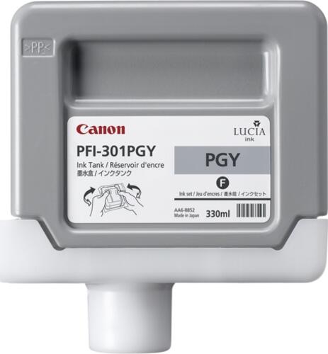Canon PFI-301PGY Pigment Photo Grey Ink Cartridge Druckerpatrone 1 Stück(e) Original