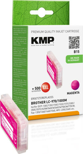 KMP B15 Druckerpatrone 1 Stück(e) Hohe (XL-) Ausbeute Magenta