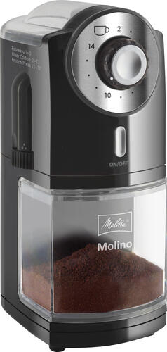 Melitta Molino Kaffeemühle 100 W Schwarz, Edelstahl