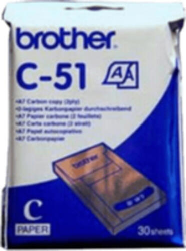 Brother C51 Kohlepapier 30 Blätter A7