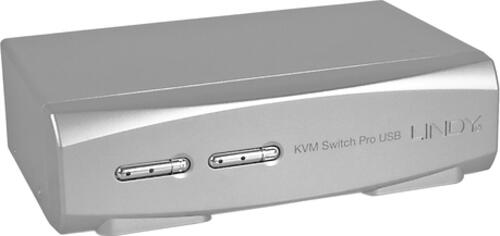 Lindy 39336 Tastatur/Video/Maus (KVM)-Switch Silber