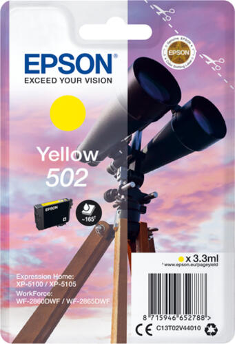 Epson Singlepack Yellow 502 Ink Tintenpatrone