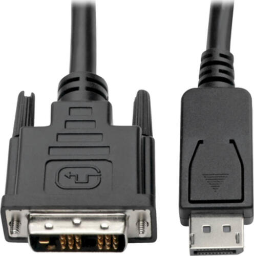 Tripp Lite P581-003 DisplayPort-auf-DVI-Kabel, DisplayPort mit Verriegelungen auf DVI-D Einzelverbindungs-Link-Adapter (Stecker/Stecker), 1 m