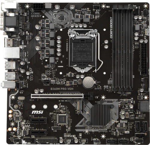MSI B360M PRO-VDH Intel B360 LGA 1151 (Socket H4) micro ATX