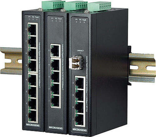 Microsense MS657203X Netzwerk-Switch Unmanaged Gigabit Ethernet (10/100/1000) Schwarz