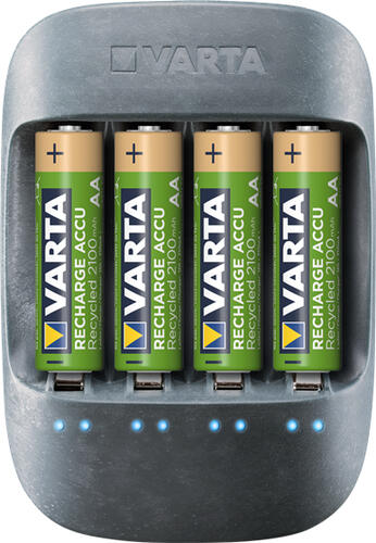 Varta Eco Charger Akkuladegerät Haushaltsbatterie AC