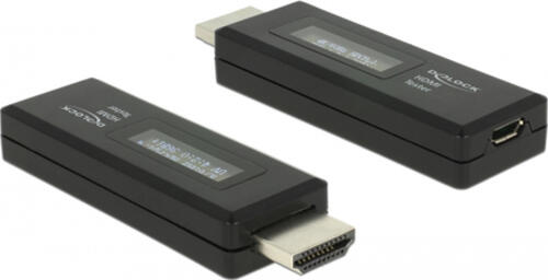 DeLOCK 63327 Kabeladapter HDMI-A 19 pin USB Type Micro-B Schwarz