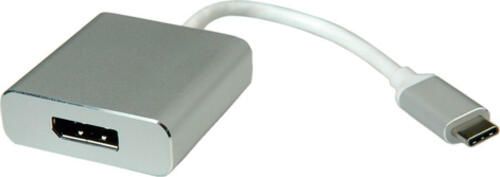ROLINE 12.03.3220 Videokabel-Adapter 0,1 m USB Typ-C DisplayPort Silber