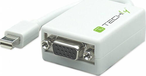 Techly IADAP-MDP-VGAF Videokabel-Adapter 0,15 m Mini DisplayPort VGA (D-Sub) Weiß