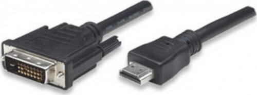 Techly ICOC-HDMI-D-018 Videokabel-Adapter 1,8 m DVI-D Schwarz