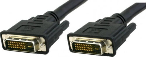 Techly ICOC-DVI-8105 DVI-Kabel 0,5 m DVI-D Schwarz