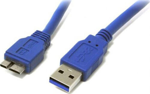 Techly ICOC-MUSB3-FL-005 USB Kabel 0,5 m USB 3.2 Gen 1 (3.1 Gen 1) USB A Micro-USB B Blau