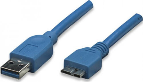 Techly ICOC-MUSB3-A-005 USB Kabel 0,5 m USB 3.2 Gen 1 (3.1 Gen 1) USB A Micro-USB B Blau