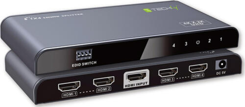 Techly IDATA-HDMI2-4K4E Videosplitter HDMI 4x HDMI