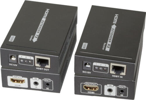 EFB Elektronik HDBT-100 Audio-/Video-Leistungsverstärker AV-Sender & -Empfänger Schwarz