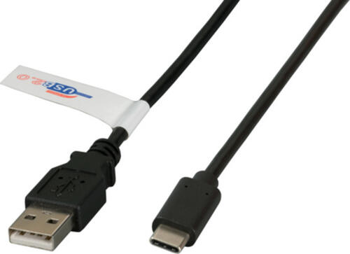EFB Elektronik K5258SW.1 USB Kabel 1 m USB 2.0 USB A USB C Schwarz
