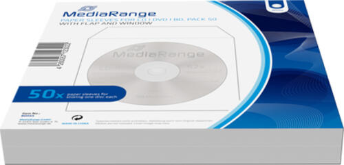 MediaRange BOX65 CD-Hülle Schutzhülle 1 Disks Weiß