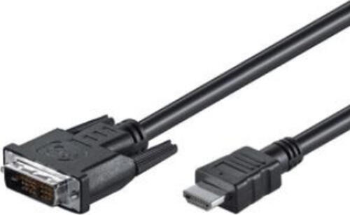M-Cab HDMI / DVI-D 18+1 Kabel, St/St, 2.0m, schwarz