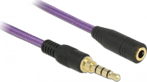 DeLOCK 85622 Audio-Kabel 0,5 m 3.5mm Violett