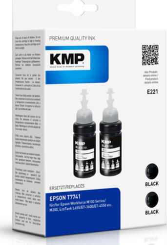 KMP E221 Druckerpatrone 2 Stück(e) Kompatibel Schwarz