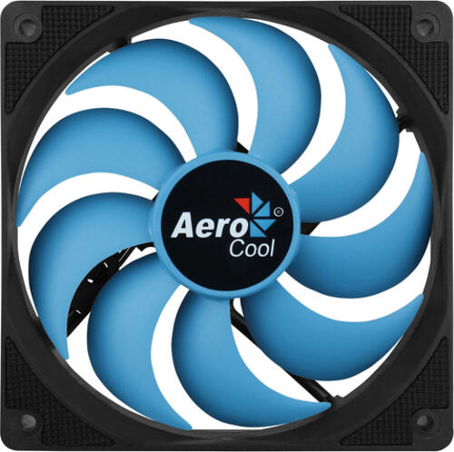 AeroCool Motion 12 Plus 120mm, 120x120x25mm (BxHxT), 50.63m³/h (29.8 CFM), 22.1dB(A), Vibrationsdämpfer, Rotor abnehmbar