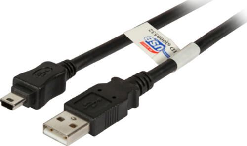 EFB Elektronik K5251SW.0,5 USB Kabel 0,5 m USB 2.0 USB A Mini-USB B Schwarz