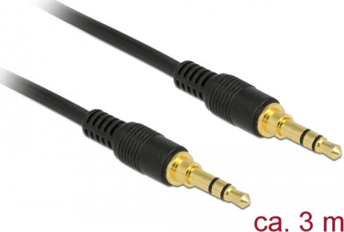 DeLOCK 85551 Audio-Kabel 3 m 3.5mm Schwarz