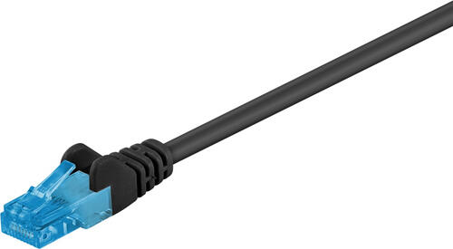 CAT 6A Patchkabel, U/UTP, schwarz Kupferleiter