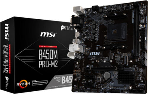 MSI B450M PRO-M2 Motherboard AMD B450 Sockel AM4 micro ATX