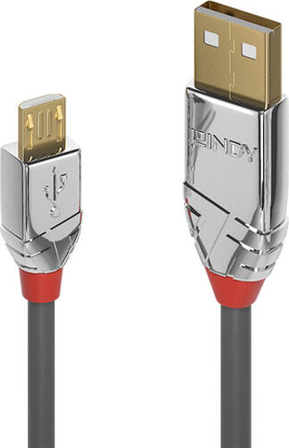 Lindy 36651 USB Kabel 1 m USB 2.0 USB A Micro-USB B Grau