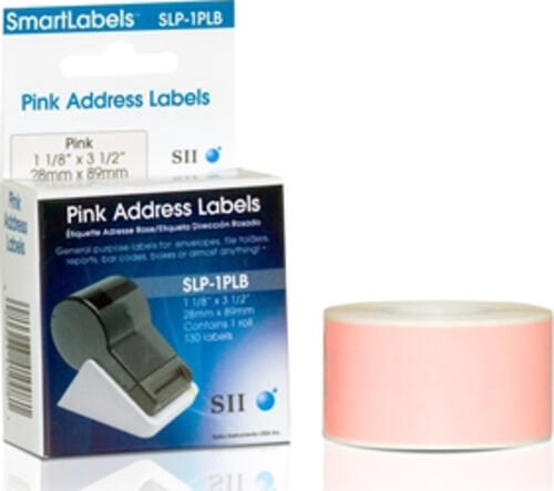 Seiko Instruments SLP-1PLB Pink Selbstklebendes Druckeretikett