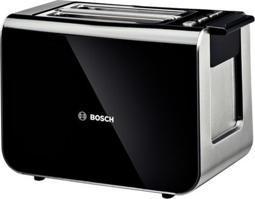 Bosch TAT8613 Toaster Kurzschlitz Styline 2 Scheiben 860Watt Edelstahl schwarz