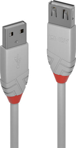 Lindy 36715 USB Kabel 5 m USB 2.0 USB A Grau