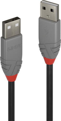 Lindy 36690 USB Kabel 0,2 m USB 2.0 USB A Schwarz