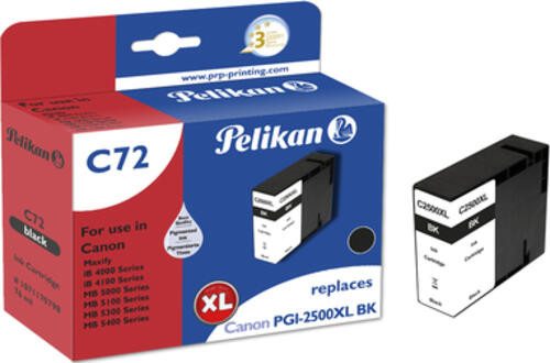 Pelikan C72 Black Druckerpatrone 1 Stück(e) Kompatibel Hohe (XL-) Ausbeute Schwarz