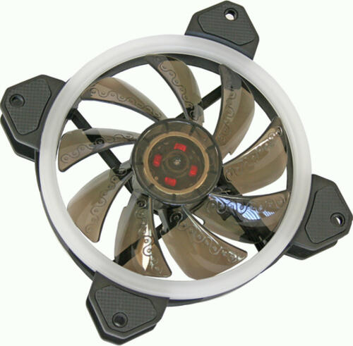 Cooltek Silent Fan 120 RGB Computergehäuse Ventilator 12 cm Schwarz, Weiß