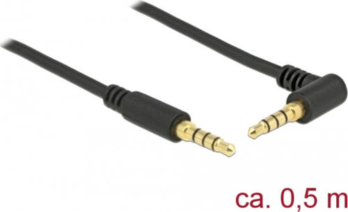 DeLOCK 85607 Audio-Kabel 0,5 m 3.5mm Schwarz
