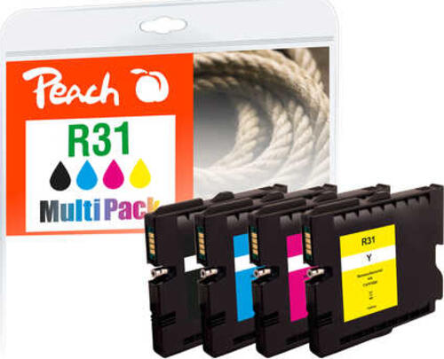 Peach PI400-83 Druckerpatrone 4 Stück(e) Kompatibel Schwarz, Cyan, Magenta, Gelb