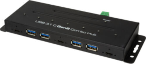 LogiLink UA0319 Schnittstellen-Hub USB 3.2 Gen 2 (3.1 Gen 2) Type-C 10000 Mbit/s Schwarz