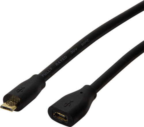 LogiLink CU0120 USB Kabel 0,5 m USB 2.0 Micro-USB B Schwarz