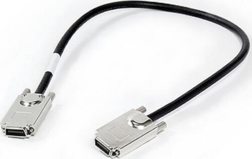 Synology Cable Infiniband InfiniBand/Glasfaserkabel 0,63 m SATAx4 Schwarz, Gebürsteter Stahl