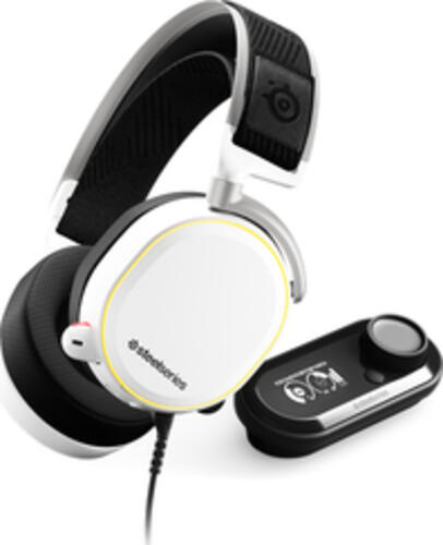 Steelseries Arctis Pro + GameDAC Kopfhörer Kabelgebunden Kopfband Gaming Weiß