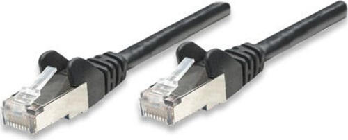 Intellinet Netzwerkkabel, Cat5e, SF/UTP, CCA, Cat5e-kompatibel, RJ45-Stecker/RJ45-Stecker, 7,5 m, schwarz