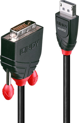 Lindy 41492 Videokabel-Adapter 3 m DVI-D DisplayPort Schwarz