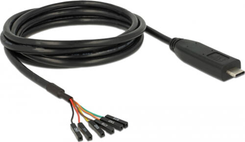 DeLOCK 63946 Serien-Kabel Schwarz 2 m USB 2.0 Type-C 6 x Pin pin header separate