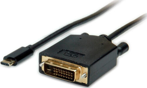 VALUE 11.99.5831 Videokabel-Adapter 1 m USB C DVI Schwarz