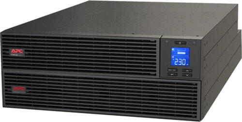 APC Easy UPS On-Line&comma; 6kVA&sol;6kW&comma; Rackmontage 4HE&comma; 230V&comma; Festverdrahteter 3-adriger &lpar;1P&plus;N&plus;E&rpar; Ausgang&comma; Kartensteckplatz&comma; LCD&comma; mit Rackmontagekit