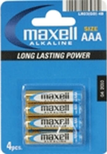 Maxell Battery Alkaline LR-03 AAA 4-Pack Einwegbatterie Alkali