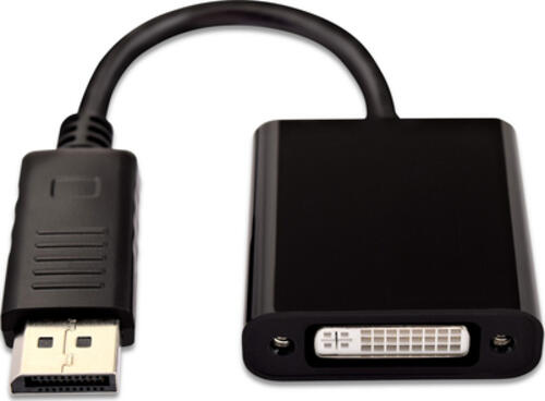 V7 Videoadapter DisplayPort (m) auf DVI-I (f, aktiv), schwarz
